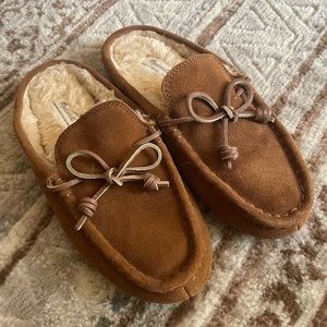Madewell Suede Moccasin Scuff Slippers